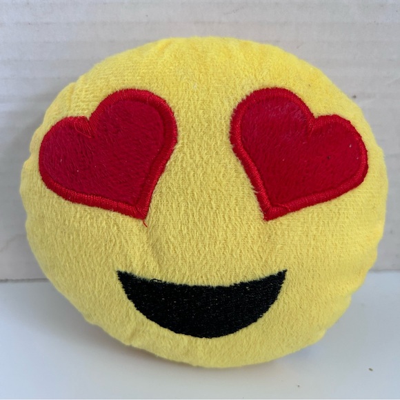 Lot of 5 EMOJI PILLOWS 5-1/2” diameter each - Picture 5 of 8